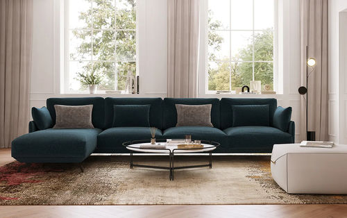 Modular sofa - BALMA - DRESSY - contemporary / fabric / with armrests