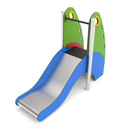 Upright slide - 0094010   - Free Kids s.c. - for playground / stainless steel