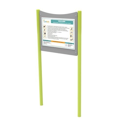 Public space information panel - TIN-04 - Free Kids s.c. - for playground / variable message signs