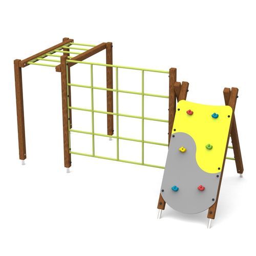 Playground climbing structure - HOP! WOOD 1  - Free Kids s.c. - for fitness trails / modular / wooden