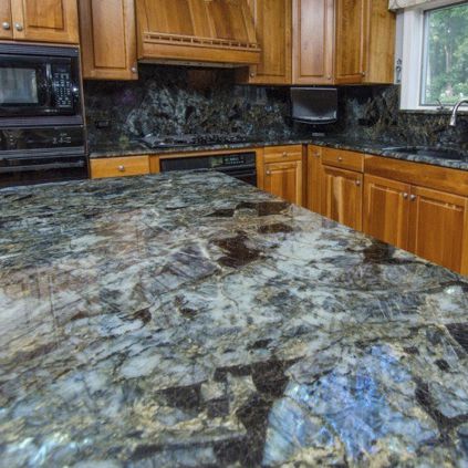 Marble countertop - LEMURIAN BLUE - WALL GRANITE SERVICE SRL - kitchen