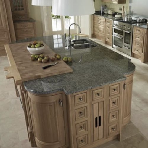 Granite countertop - BLUE EYES - WALL GRANITE SERVICE SRL - kitchen / gray / blue