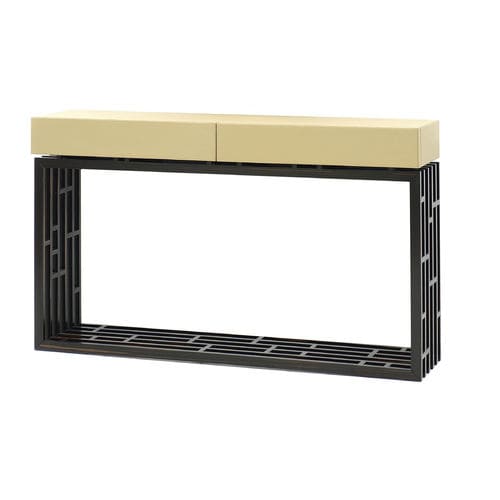 Contemporary sideboard table - ORIENTAL - Paulo Antunes - Macassar ebony / rosewood / leather