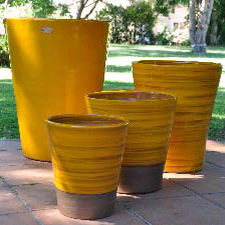 Terracotta plant pot - IBIZA SUNSHINE : SYDNEY - Les Poteries d'Albi - conical