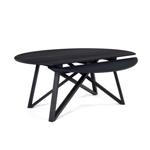 Contemporary table - FLOWERS : WINGS - Mmood - wooden / oval / rectangular