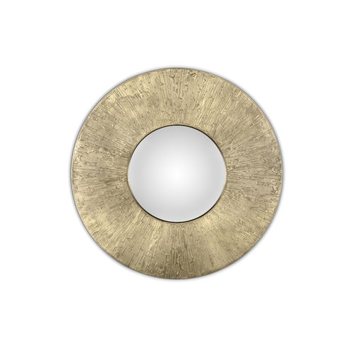 Wall-mounted mirror - HULI  - Maison Valentina - contemporary / round / brass
