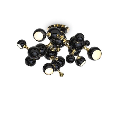 Contemporary ceiling light - ATOMIC - Maison Valentina - aluminum / brass / other light sources