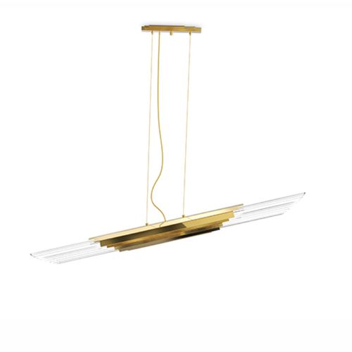 Pendant lamp - HARPIA - Maison Valentina - brass / gold-plated brass / crystal