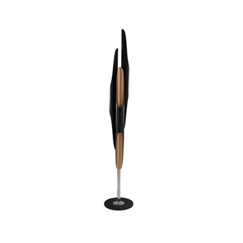 Floor-standing lamp - COLTRANE - Maison Valentina - steel / marble / contemporary