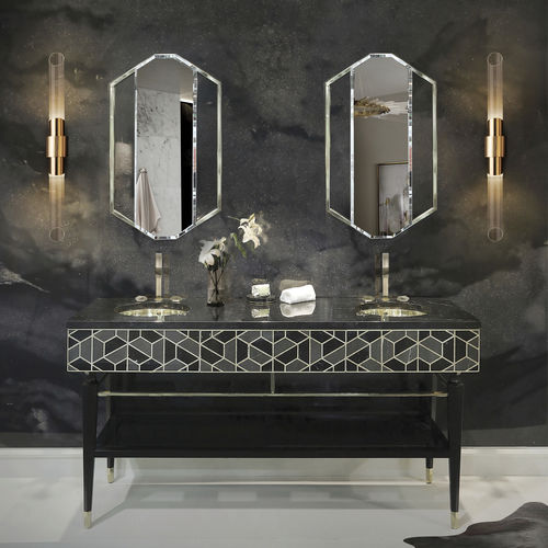 Contemporary wall light - TYCHO - Maison Valentina - indoor / brass / crystal