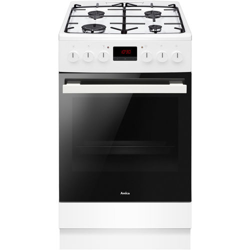 Gas range cooker - 522GE3.33ZpTaF(W) - Amica - electric / 4 burner / 1 oven