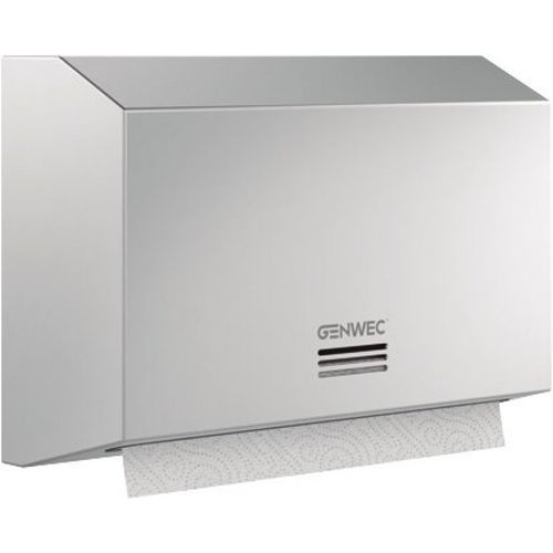 Wall-mounted paper towel dispenser - GW03 04 04 01 - genwec - brushed stainless steel / 304 stainless steel / commercial