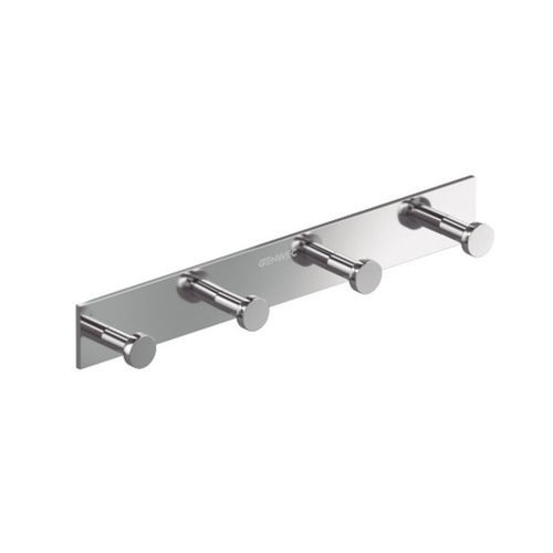 Stainless steel coat hook - GW05 32 04 02 - genwec - polished stainless steel / quadruple / polished