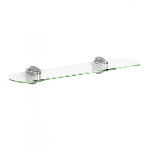 Wall-mounted shelf - W05 51 04 02 - genwec - contemporary / stainless steel / glass