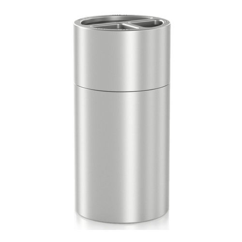 Aluminum trash can - GW06 27 02 01 - genwec - brushed aluminum / indoor / for indoor use