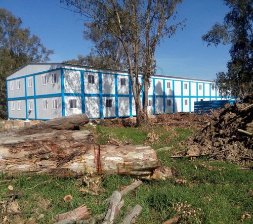 Industrial use container construction - CONTAINERS SOLUTIONS - for construction site / modular / galvanised steel