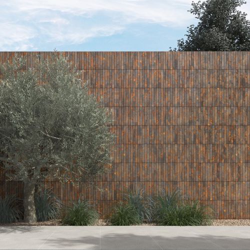 Interior wall-covering - OXYDEN - Castelatto - exterior / concrete / embossed