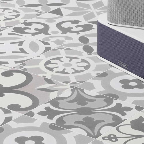 Porcelain stoneware tile - Cement Tradition Decor Mix - WOW Design EU - matte / indoor / outdoor