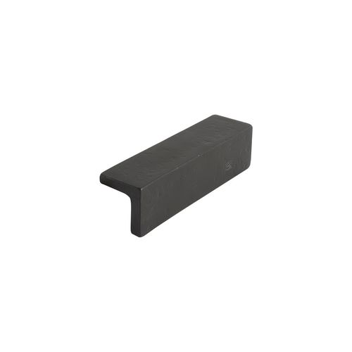 Aged iron furniture handle - PML64/100  - Dauby - raw metal / white bronze / raw bronze