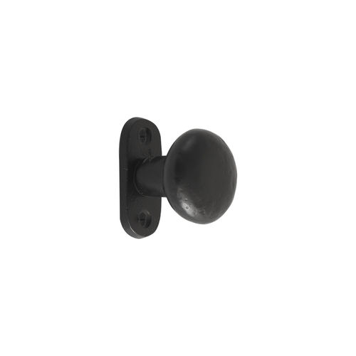 Traditional door knob - PHR/ PBTC1  - Dauby - aged iron / raw metal / white bronze
