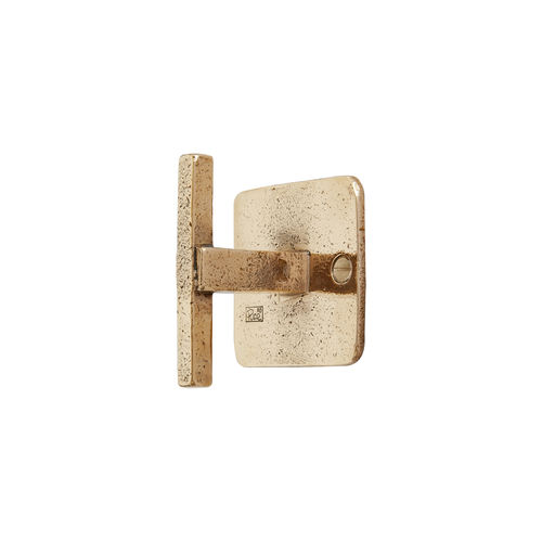 Traditional coat hook - PTT - Dauby - white bronze / raw metal / aged iron