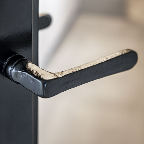 Door handle - PHL L+L /50 - Dauby - window / aged iron / raw metal