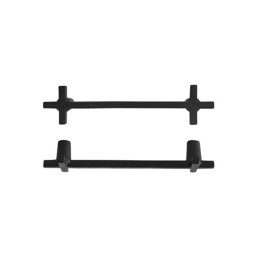 Aged iron furniture handle - PMCRO  - Dauby - raw metal / white bronze / raw bronze