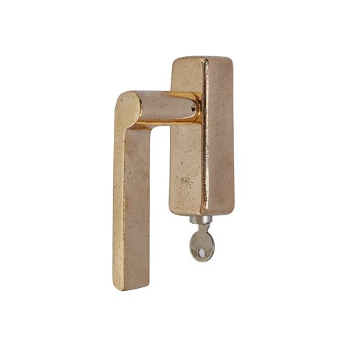 Window handle - PH1928/ DKS - Dauby - aged iron / raw metal / raw bronze