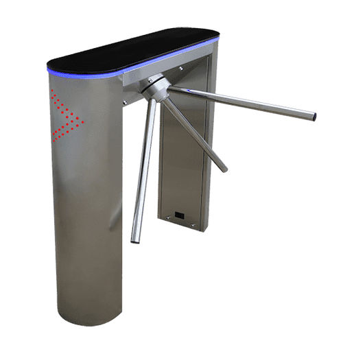 Tripod turnstile - TTS2GT - A3M - stainless steel / for access control / glass