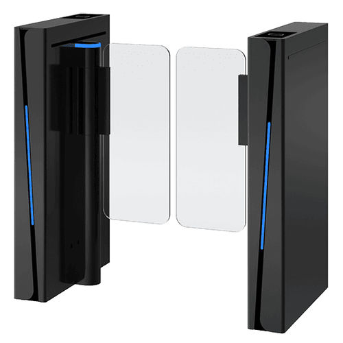 Security speed gate - TTSCPR11 - A3M - tempered glass / aluminium / for people with reduced mobility