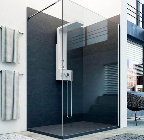 Fixed shower screen - INFINITY - Usluga Glass - curved
