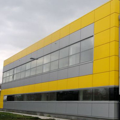 Cover composite panel - Usluga Glass - for facade cladding / aluminum