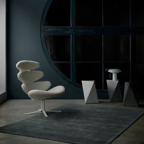 Contemporary rug - ASTER - Fabula living - plain / cotton / New Zealand wool