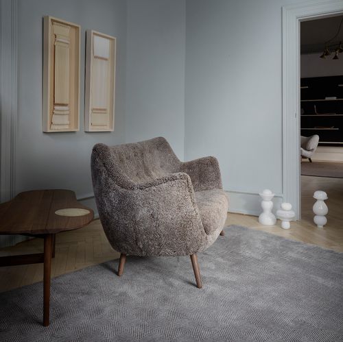 Contemporary rug - GISLI - Fabula living - patterned / cotton / New Zealand wool