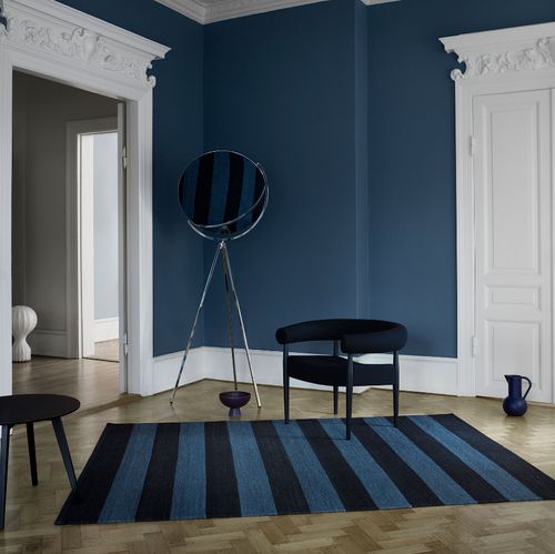 Contemporary rug - IRIS - Fabula living - striped / cotton / New Zealand wool