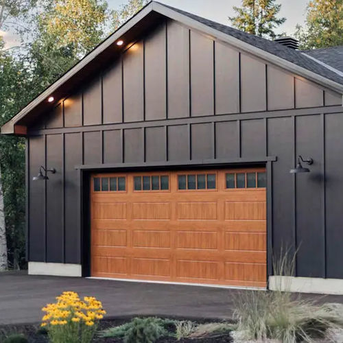 Sectional garage door - GALLERY® - Copy door - swing / painted steel / galvanized
