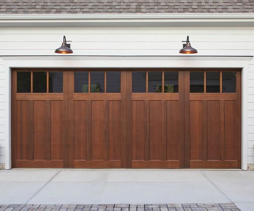 Sectional garage door - RESERVE® WOOD CUSTOM - Copy door - swing / cedar / alder