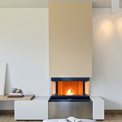 Pellet fireplace - CORNER 3V - BESTOVE - free-standing / corner / 3-sided