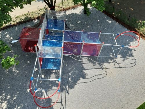 Playground structure - PLANE - Kreal - metal / modular