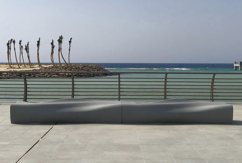 Contemporary public bench - DUNE - THE ITALIAN LAB SRL - high-performance concrete / without backrest / without armrests