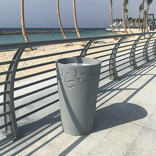 Public trash can - JJ BIN - THE ITALIAN LAB SRL - high-performance concrete / without lid / contemporary
