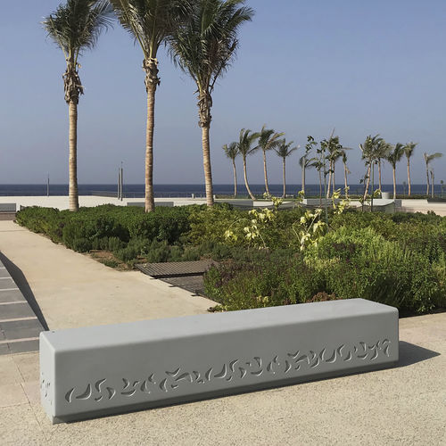 Contemporary public bench - MONOLITHE JJ - THE ITALIAN LAB SRL - high-performance concrete