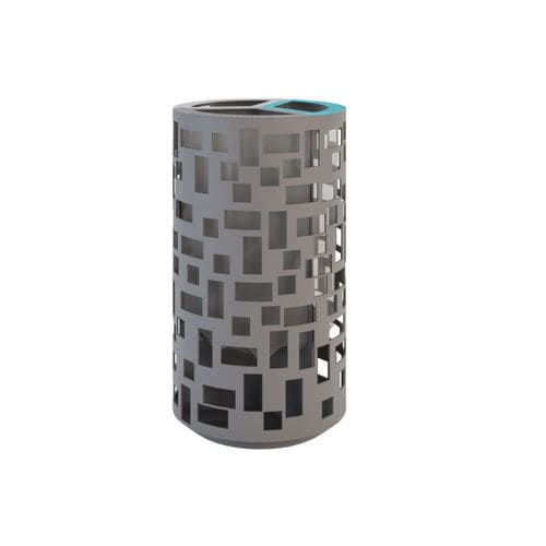 Public trash can - PIXEL 3 - THE ITALIAN LAB SRL - recycling / sheet steel / without lid
