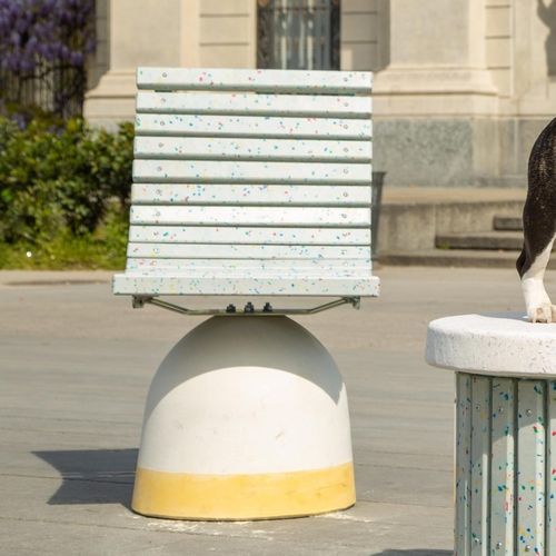 Contemporary chair - LUXURY - THE ITALIAN LAB SRL - urban / sheet steel / recycled plastic