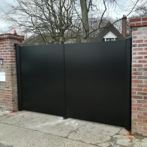 Swing gate - Ambellya - GYT - right / aluminum / with panels