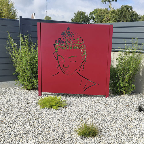 Exterior fitting decorative panel - Ambellya Boudha - GYT - construction / aluminum / textured