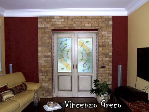 Metal window - KANDINSKY - Vincenzo Greco - fixed / stained glass