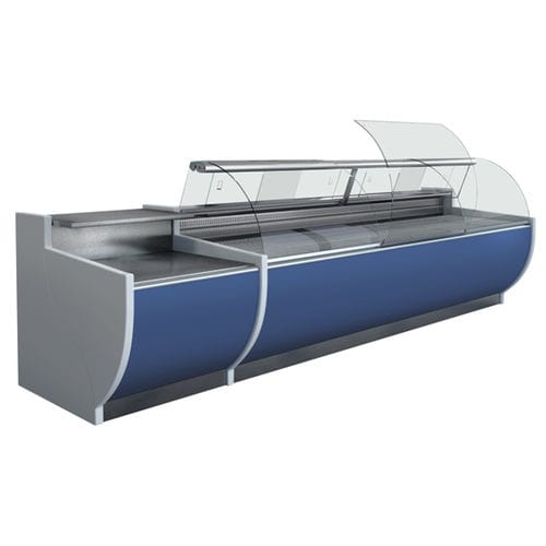 Counter refrigerated display case - ELEITA NOVUS - Jimo Cooling Technology - butcher / with light