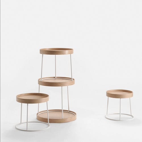 Modular shelf - BABEL - DANTE - Goods and Bads - contemporary / stained wood / powder-coated steel