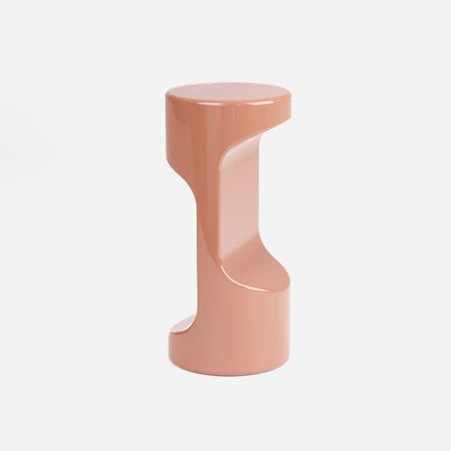 Minimalist design side table - DARLING - DANTE - Goods and Bads - glazed ceramic / ceramic base / sculptural